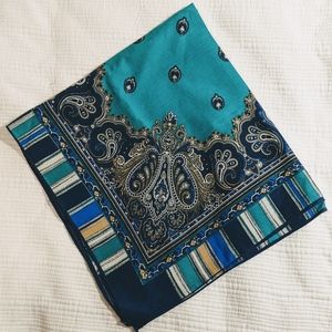 Vintage paisley scarf, square